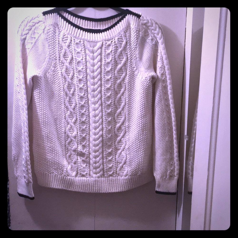 J. Crew cable knit jumper